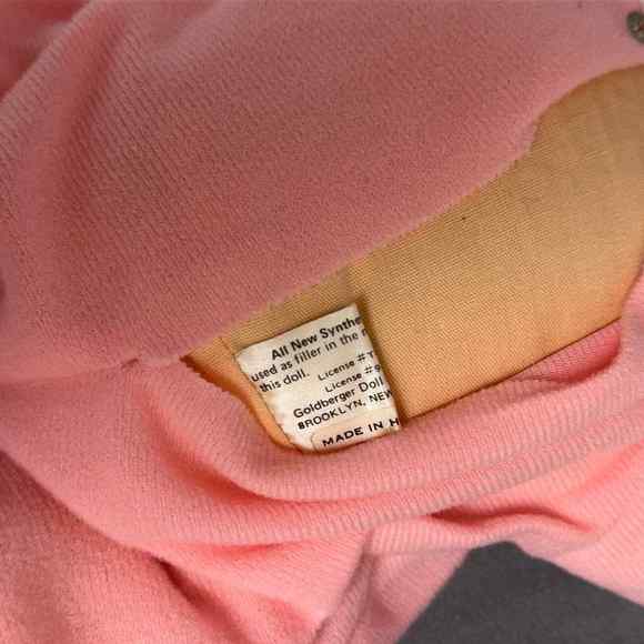 Vintage Eegee Goldberger 1981 Hong Kong Baby Doll Curly Sleepy Eyes Soft Body - Picture 6 of 11